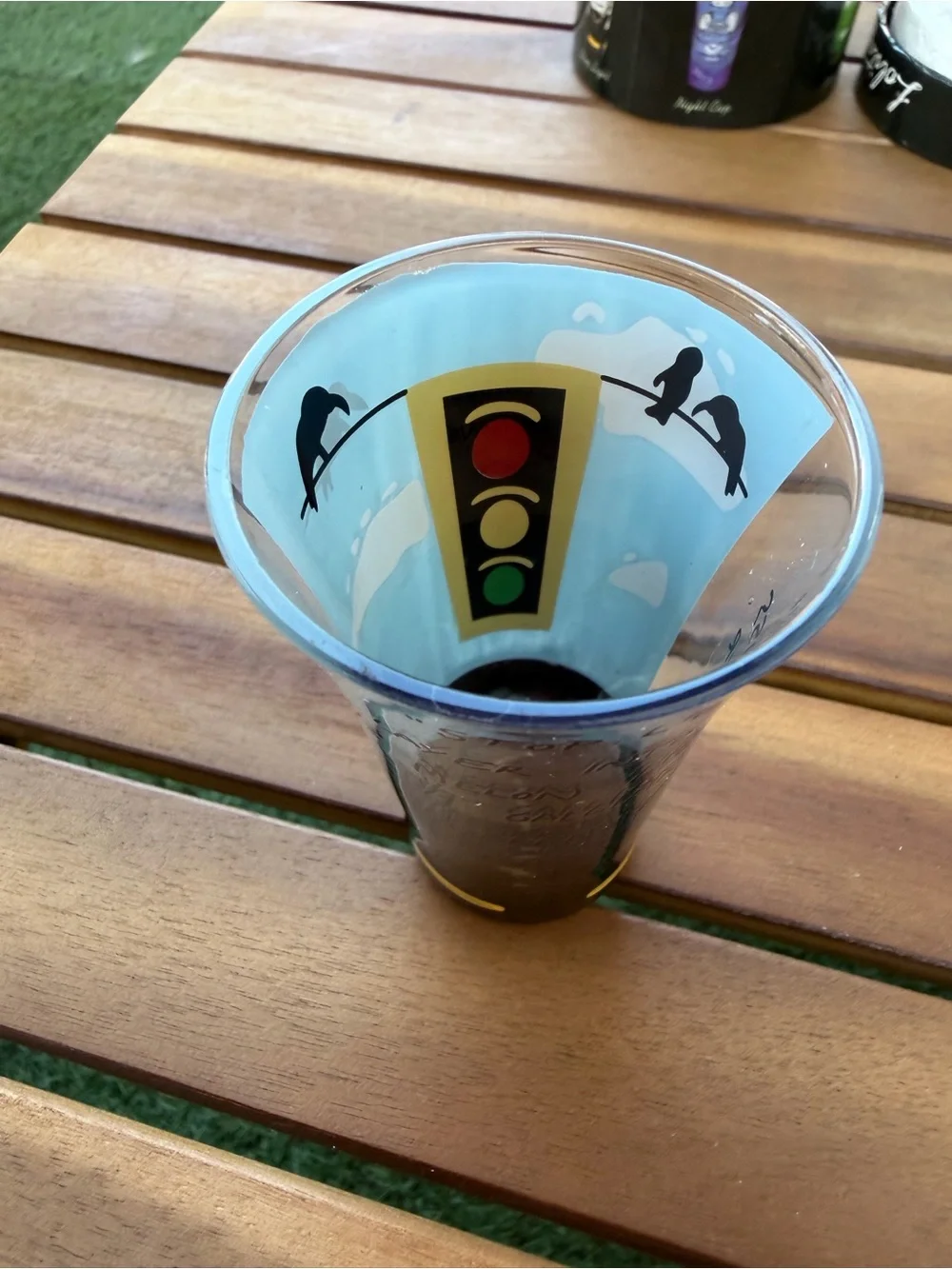 Lolita Hand Painted Traffic Light Cocktail Recipe Shot Glass Boxed